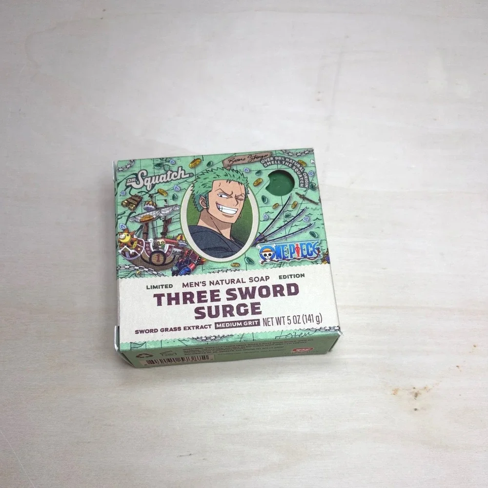 Dr. Squatch One Piece Three Sword Surge Soap Zoro Limited Edition 5oz Bar